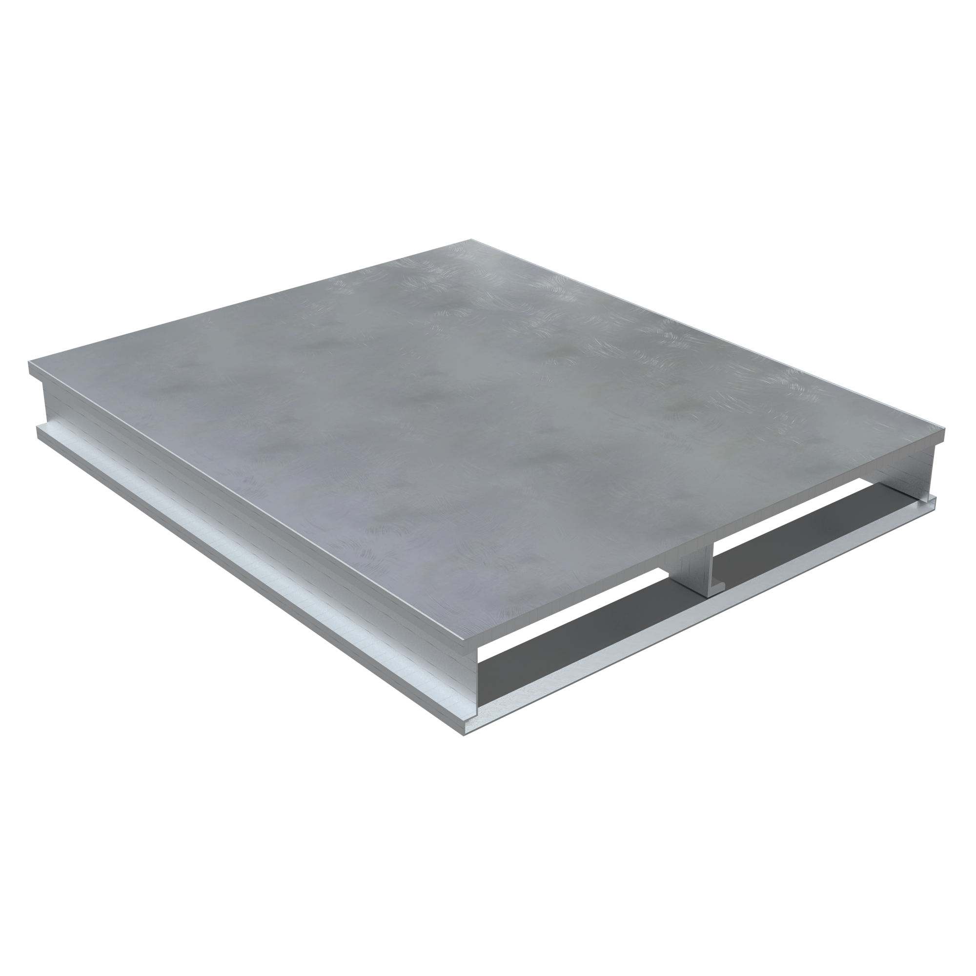 Vestil Aluminum Pallet - Solid Top, 40.125in. x 48in. x 6in., 6000 lb. Capacity, Model# AP-ST-4048
